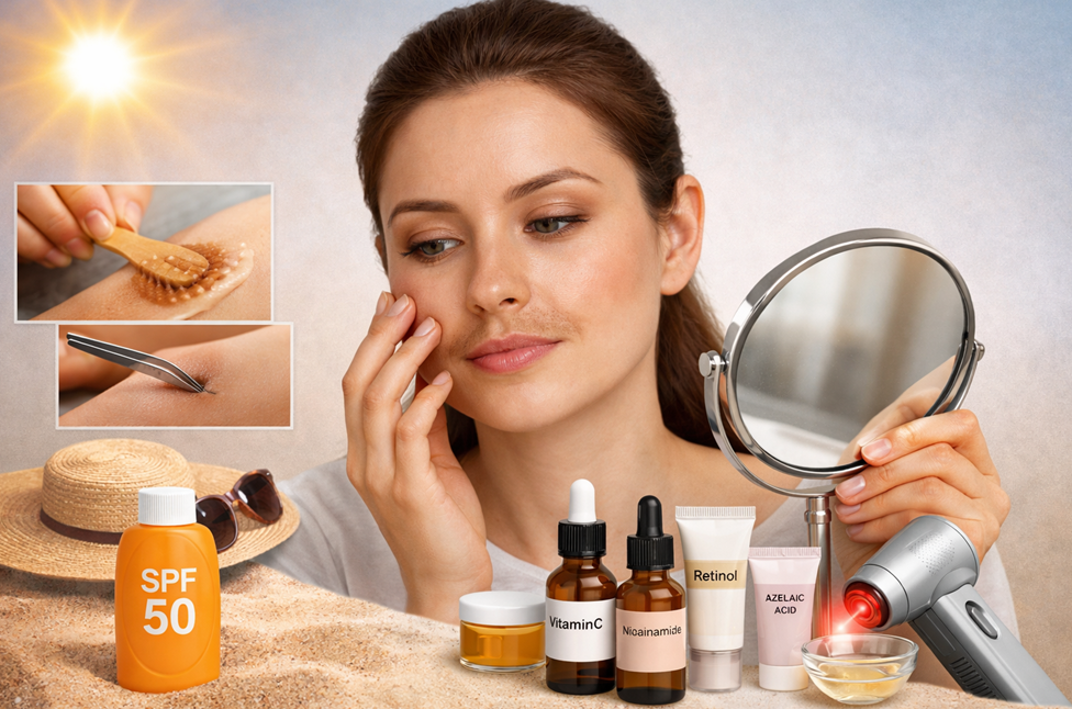 hiperpigmentacija nausnica