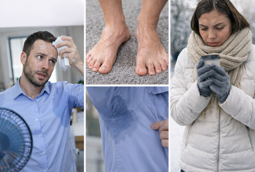 kako prepoznati hiperhidrozu